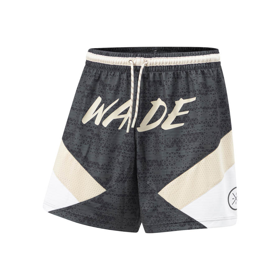 Li-Ning Li Ning Casual Shorts Men's Obsidian Gray All Over Print