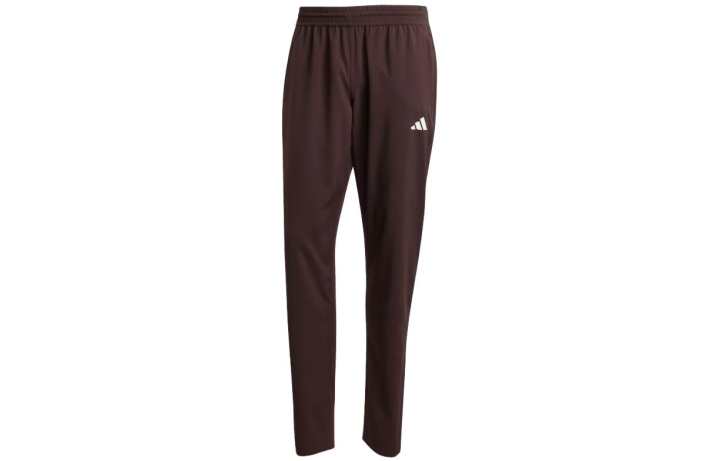 Adidas Adidas Gym Casual Pants Men's Brown Moderate Straight Fit Pants