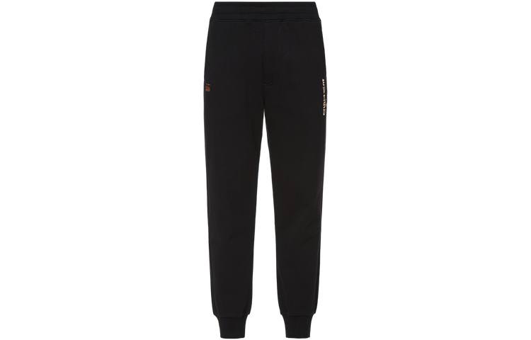 EVISU EVISU Casual Pants Men's Black Moderate Cuffed Pants