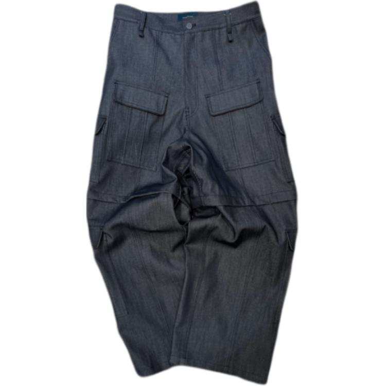 Undermycar SS25 Cargo Pants Unisex Indigo