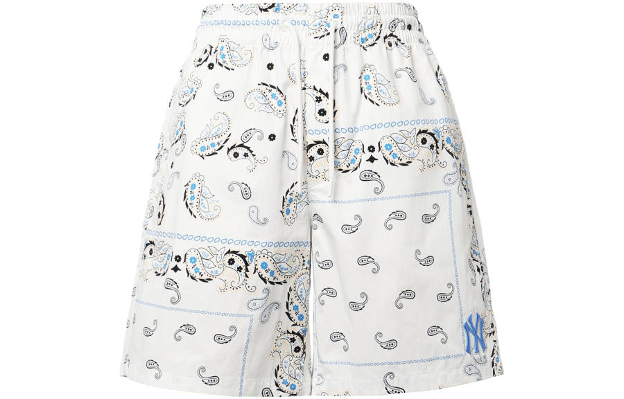 MLB New York Yankees Casual Shorts Unisex Ivory White Moderate