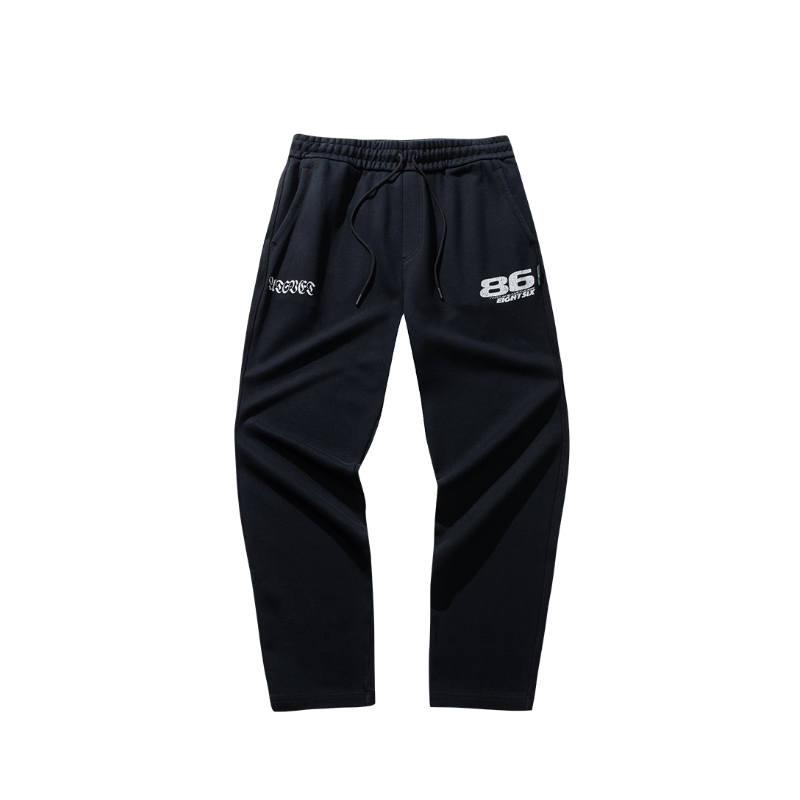 ANTA SNEAKERVERSE ANTA SNEAKERVERSE Knitted Sweatpants Men's Basic Black