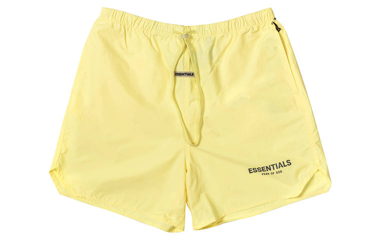 Fear Of God Casual Shorts Unisex Yellow Moderate