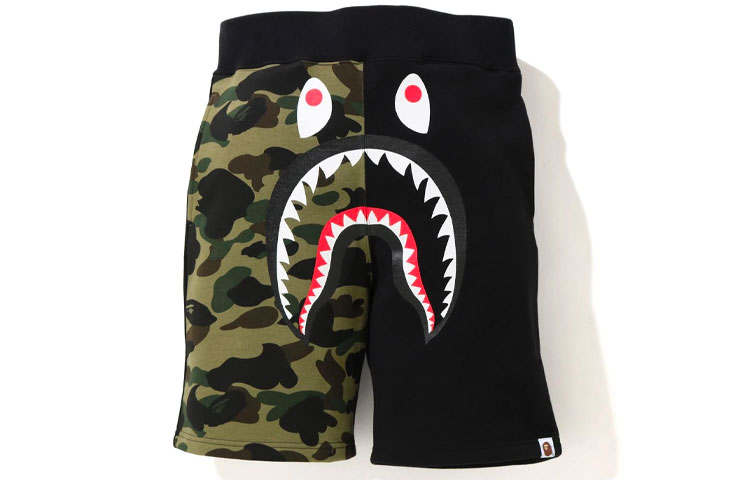 A BATHING APE A Bathing Ape shark camouflage shorts