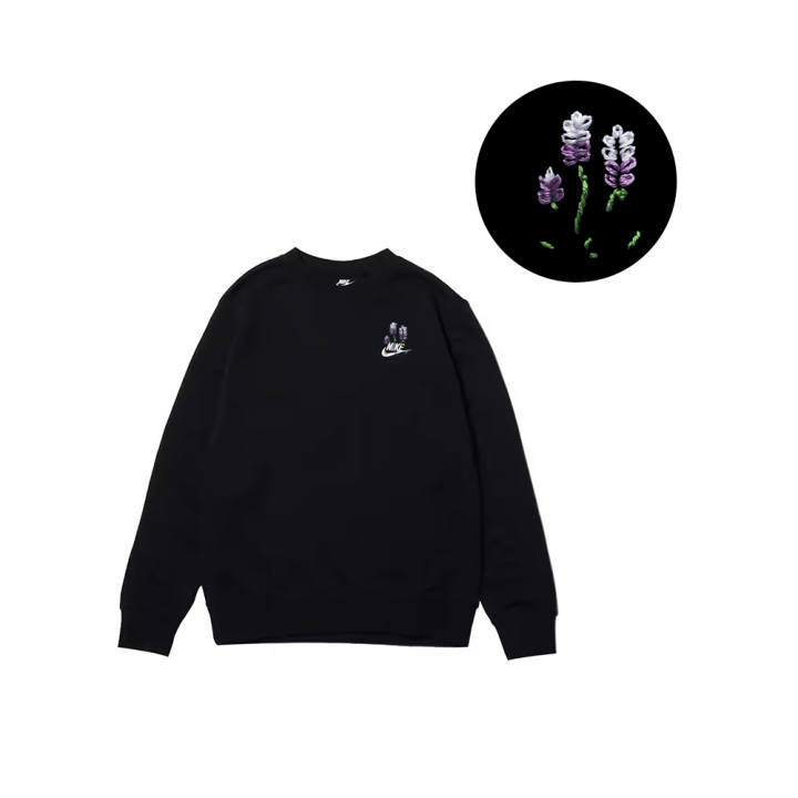 Nike Nike Sweatshirts Men's Black Crew Neck Moderate Regular