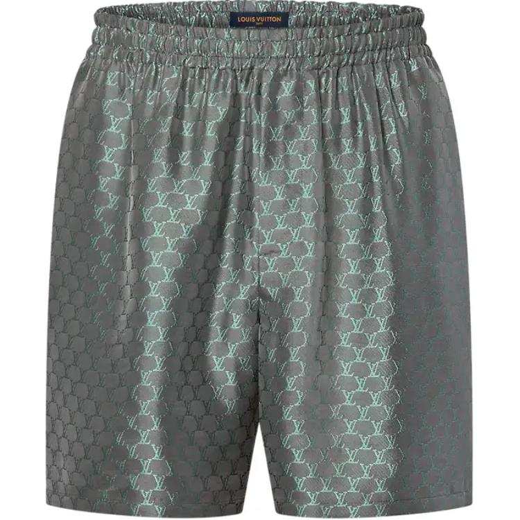 LOUIS VUITTON LOUIS VUITTON Drawstring Jacquard Silk-Blend Shorts