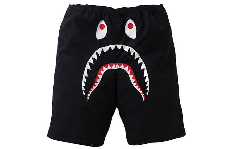 A BATHING APE Bape Space Camo Shark Reversible Shorts