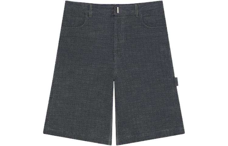 Givenchy Givenchy Monogram 4G Logo Denim Shorts
