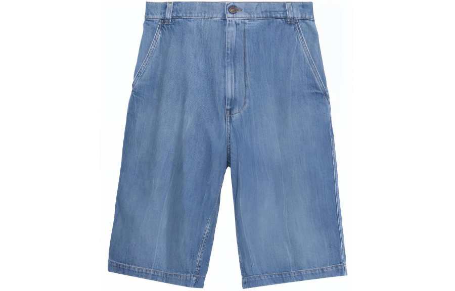 GUCCI Denim Shorts Men's Blue Moderate