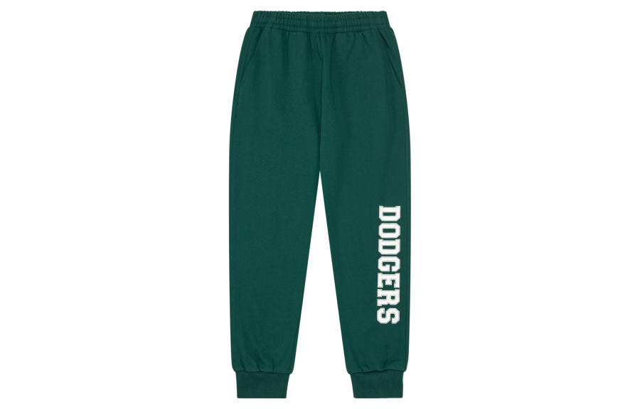 MLB Los Angeles Dodgers Casual Pants Unisex Dark Green Moderate Cuffed Pants