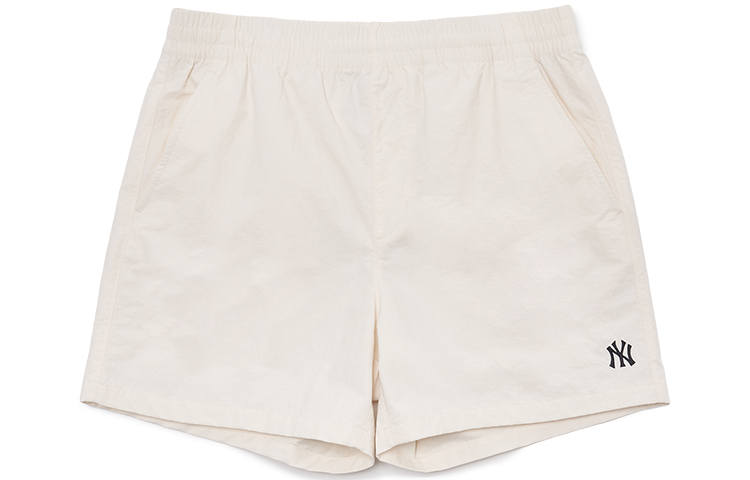 MLB New York Yankees Casual Shorts Unisex Cream Moderate