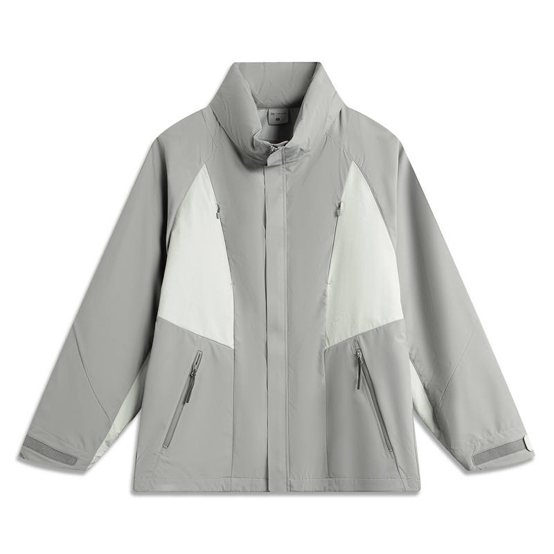 Li-Ning Li Ning Trench Coat Men's Gray Green