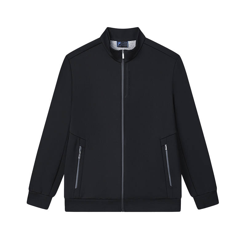 FILA Jackets Men's Jet Black Stand Collar Moderate Other