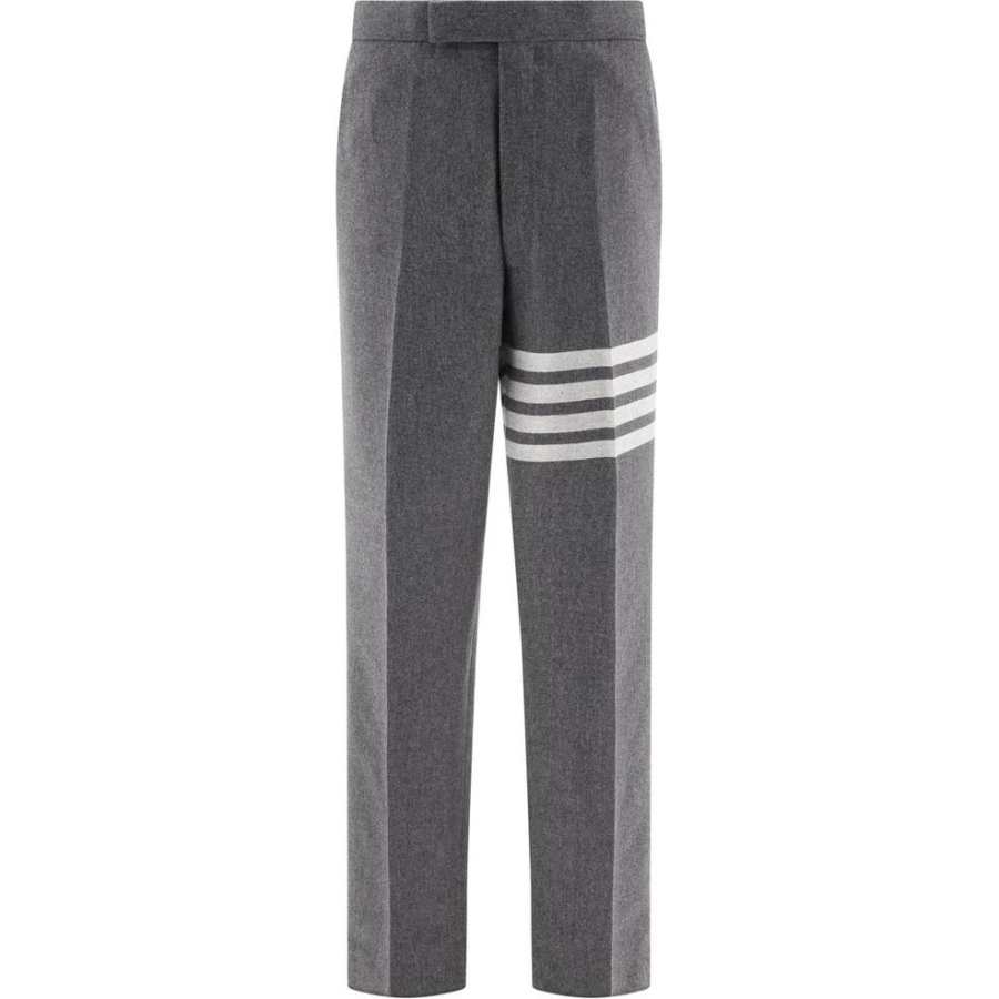 THOM BROWNE THOM BROWNE 4 Bar Stripe Detailed Flannel Trousers