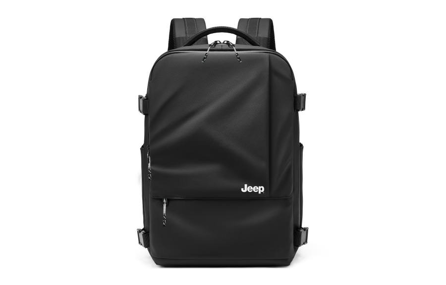 Jeep Jeep Pu Backpack Laptop Bag Regular Unisex Black/White