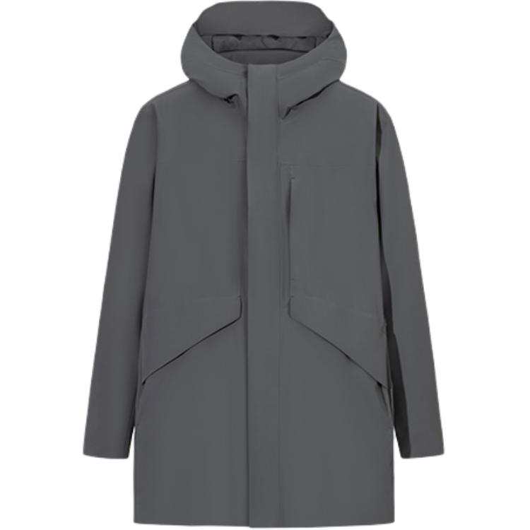 Anta Champion All Weather Collection Puffer Jacket Men's Wind Speed Gray