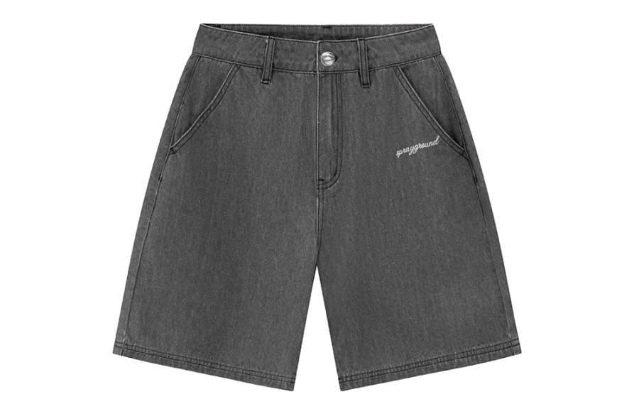SPRAYGROUND Denim Shorts Unisex Black Moderate