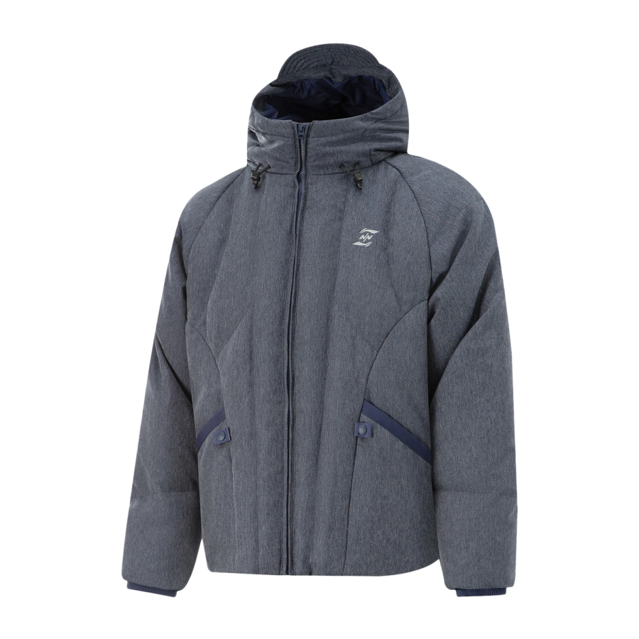 Li-Ning Li Ning x NINEPointNINE Sports Life Collection Down Jacket Men's Denim Blue
