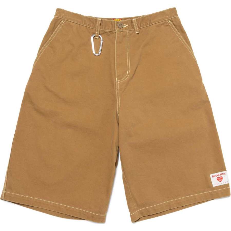 HUMAN MADE HUMAN MADE Logo-appliqué Straight-leg Shorts