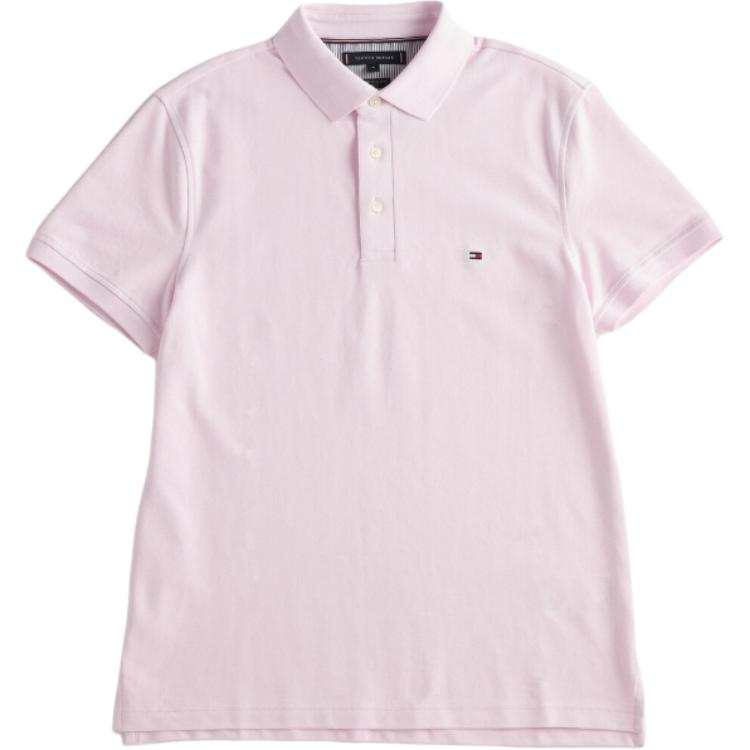 Tommy Hilfiger Polo Shirt Men's Light Pink