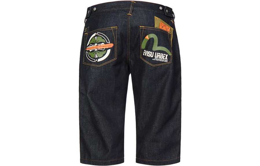 EVISU EVISU Denim Shorts Men's Denim Blue Moderate