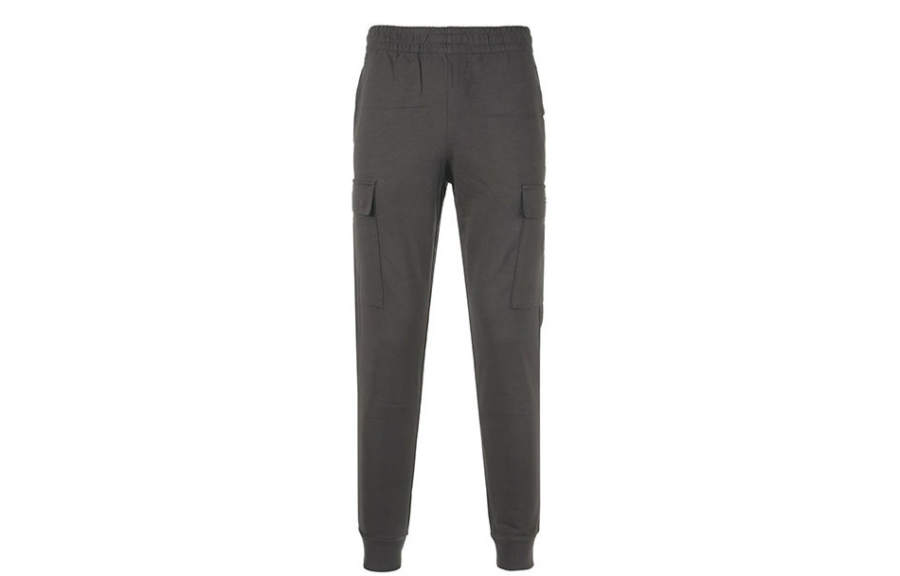 EMPORIO ARMANI EA7 Casual Pants Men's Black Green Moderate Cuffed Pants