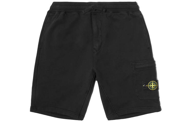 STONE ISLAND Casual Shorts Spring Summer Men's Black