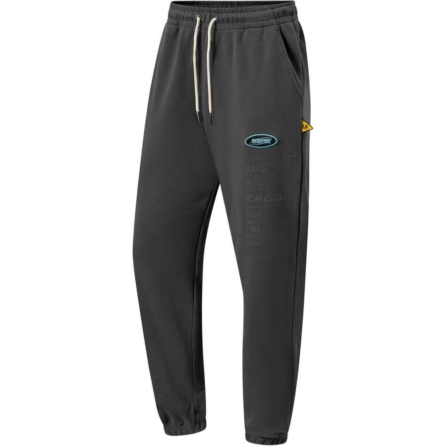 Li-Ning Li Ning Basketball Collection Knitted Sweatpants Men's Coal Smoke Gray