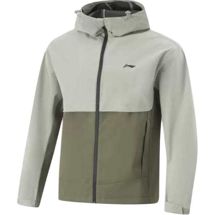 Li-Ning Li Ning Sports Life Collection Trench Coat Men's Dusty Gray Green/Tea Green