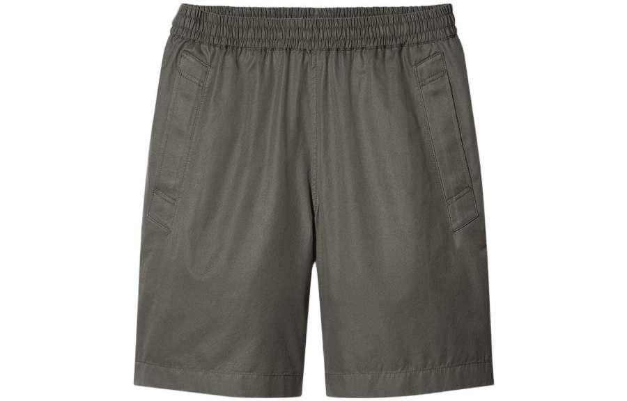 UNIQLO Solid Color Loose Fit Shorts Men's Dark Olive
