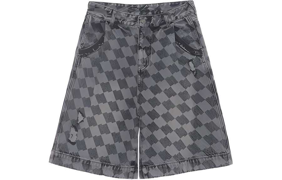 ADER ERROR ADER ERROR Denim Shorts Unisex Gray Moderate