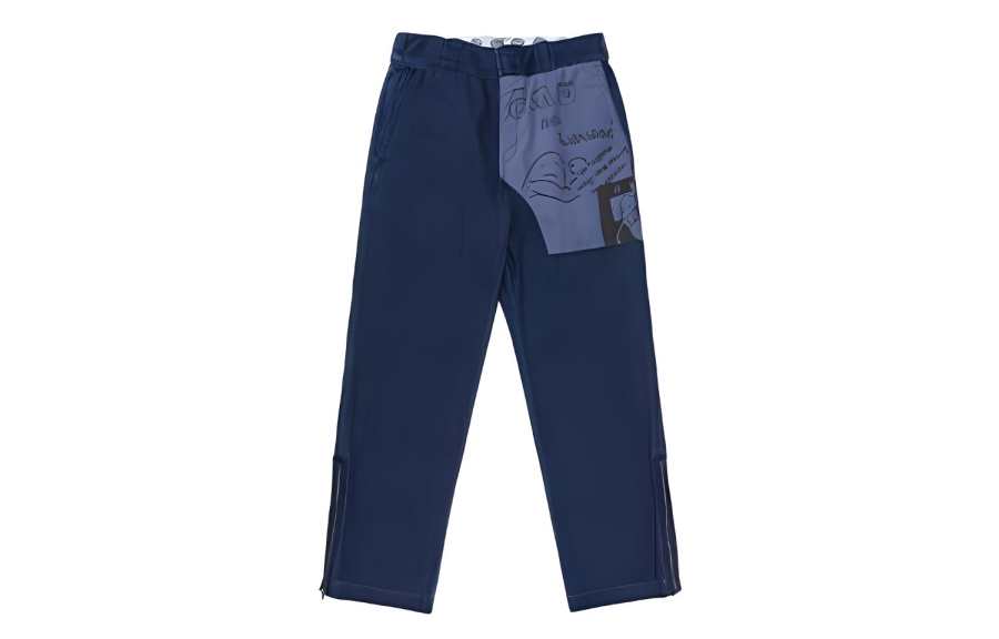 Dickies Casual Pants Unisex Dark Marine Blue Moderate Straight Fit Pants