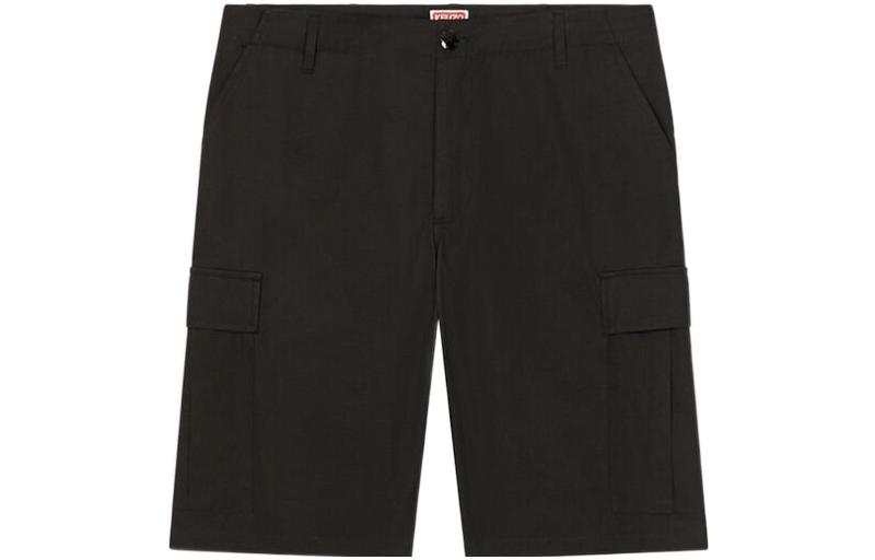 KENZO KENZO Logo Patch Knee Length Cargo Shorts