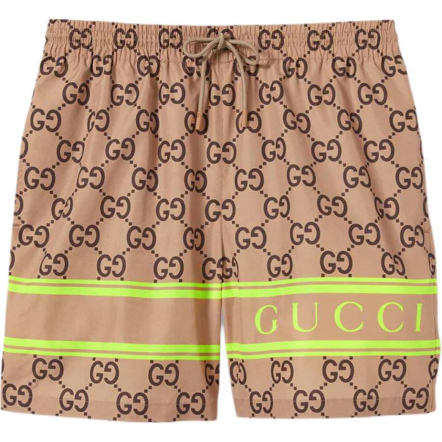 GUCCI GUCCI Monogram-print Drawstring Swim Shorts