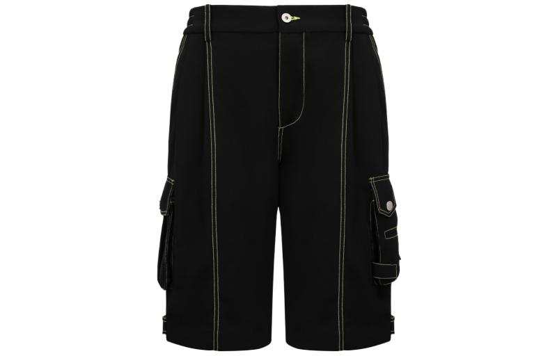 Feng Chen Wang Feng Chen Wang Denim Shorts Men's Black Moderate