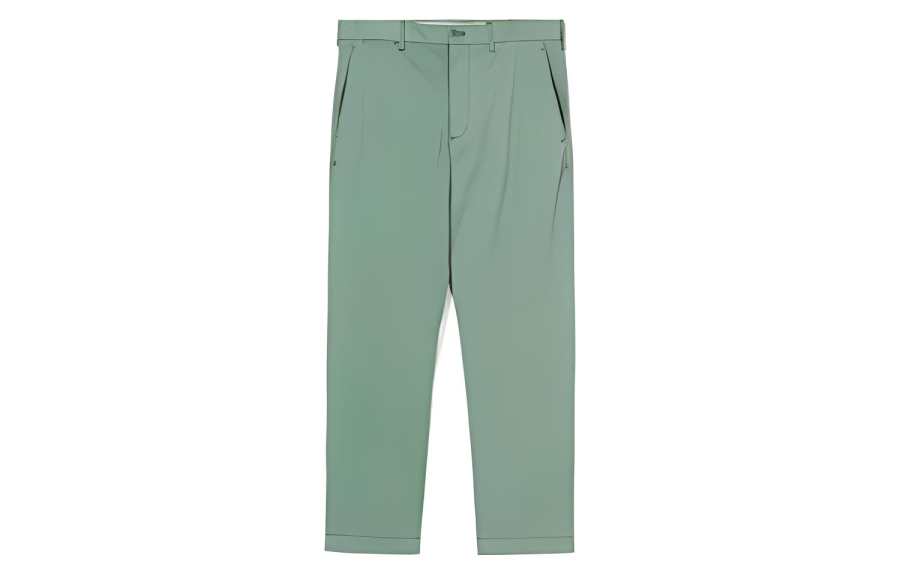 LACOSTE Casual Pants Men's Tree Green Moderate Straight Fit Pants