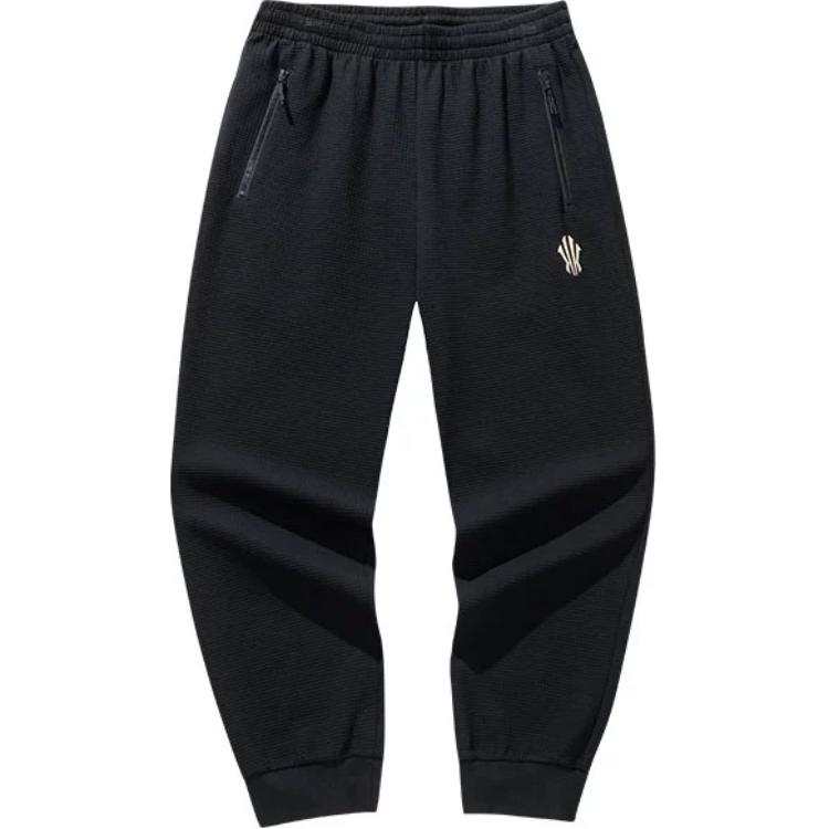 ANTA Anta Basketball Collection Knitted Sweatpants Men's Basic Black