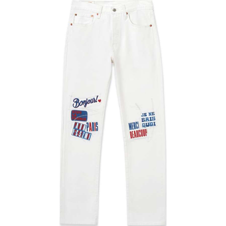 Levis Levis SS24 Paris Limited Capsule Collection Jeans Men's White