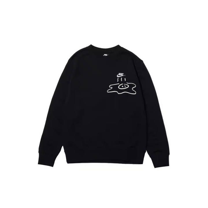Nike Nike Sweatshirts Men's Black Crew Neck Moderate Regular