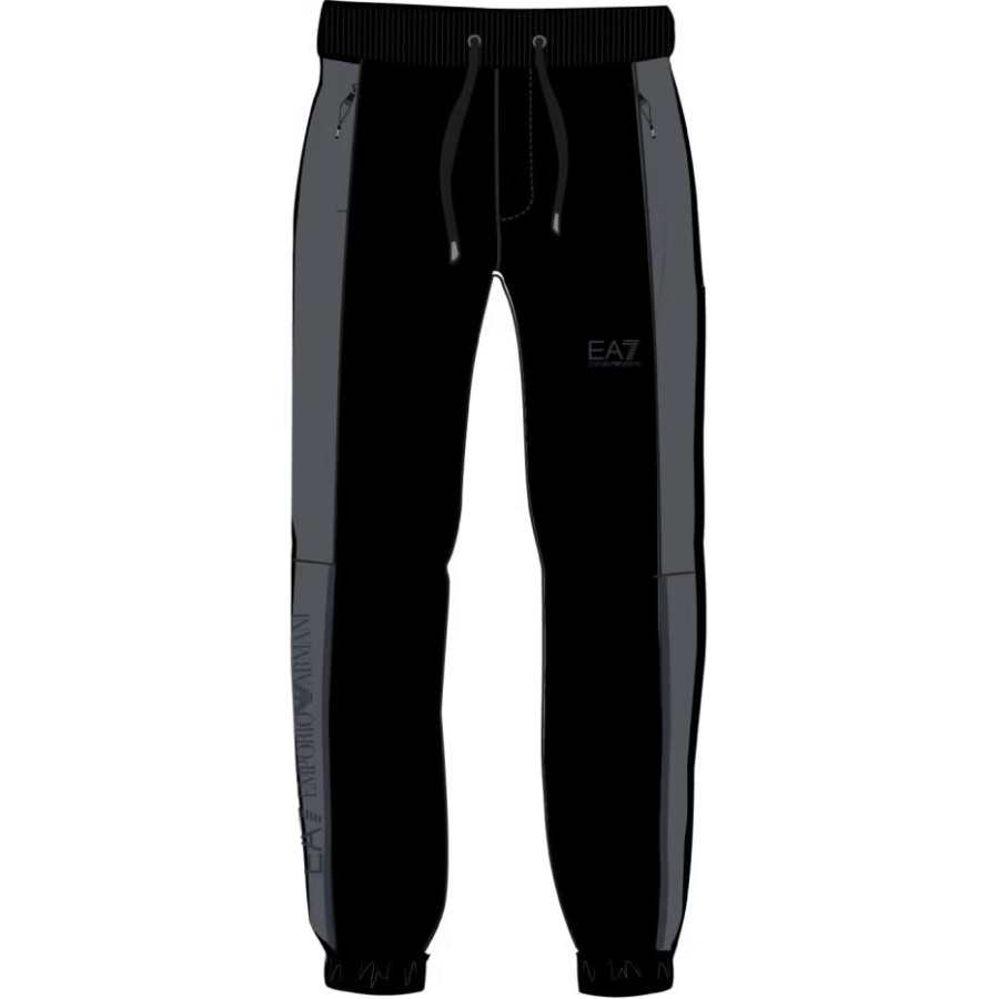 EMPORIO ARMANI EA7 Knitted Sweatpants Men's Black