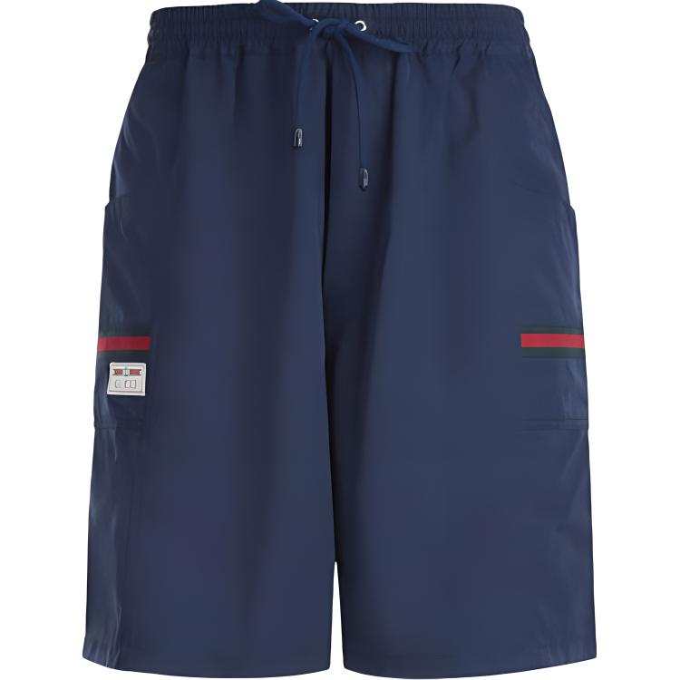 GUCCI GUCCI Solid Color Casual Shorts Men's Navy Blue
