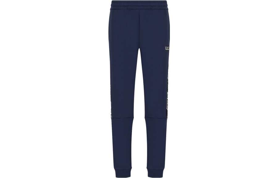 EMPORIO ARMANI EA7 Casual Pants Men's Navy Moderate Cuffed Pants