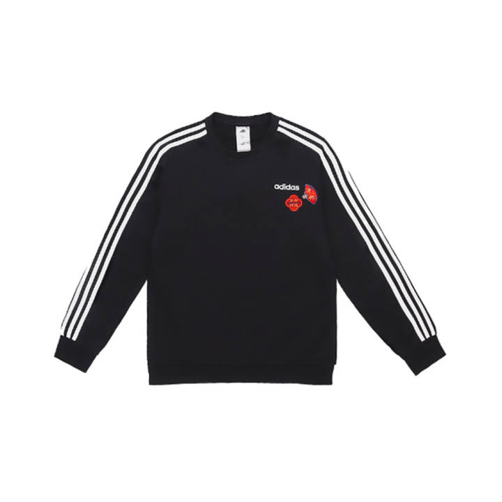 Adidas Adidas Sweatshirts Unisex Black Crew Neck Moderate Regular