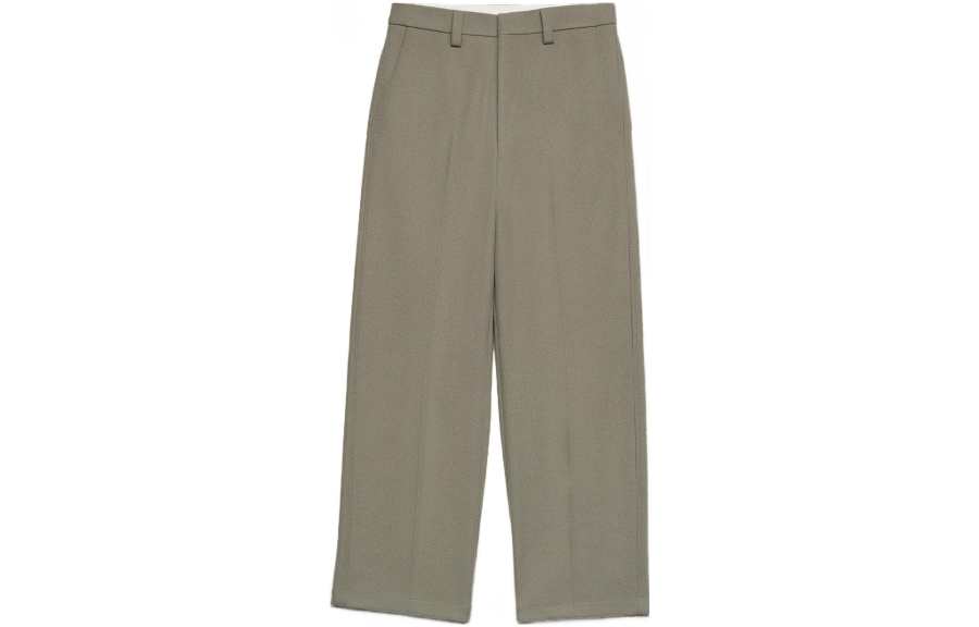 AMIPARIS Ami Paris Straight Leg Pleat Detailed Trousers