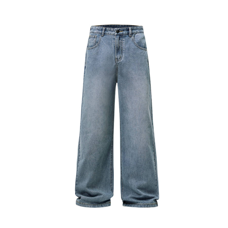 Jeep Jeans Unisex Vintage Blue Moderate Wide Leg Pants