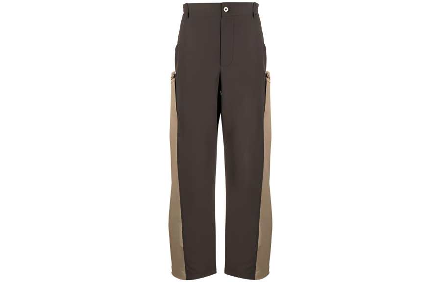 Feng Chen Wang Feng Chen Wang two-tone straight-leg trousers