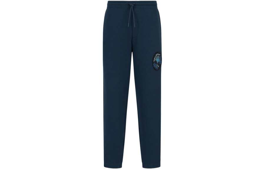 EMPORIO ARMANI 【Zoomed ImageryBest of: PromotionsPrevious Season】logo-patch cotton track pants