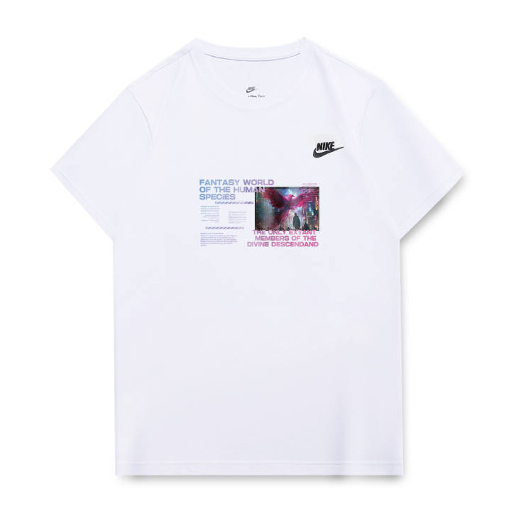 Nike Nike T Shirts Unisex White Crew Neck Moderate Straight Fit