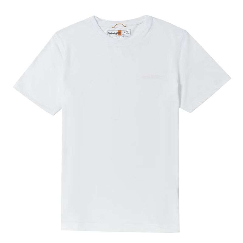 Timberland T Shirts Men's White Crew Neck Moderate Straight Fit