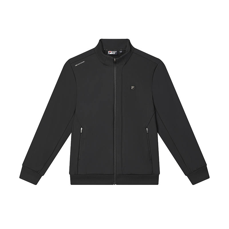 FILA Jackets Men's Jet Black Stand Collar Moderate Other